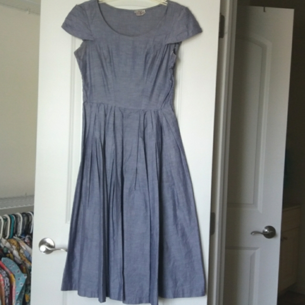 Grey Vintage 50s Dress